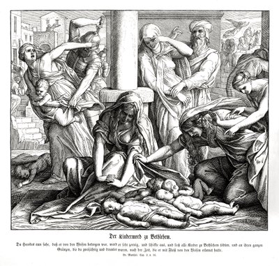 Herodes dreper barna, Matteusevangeliet av Julius Schnorr von Carolsfeld