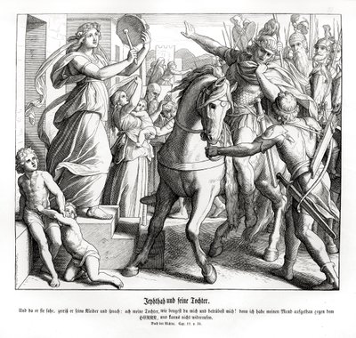 Jephthah and his daughter, Judges av Julius Schnorr von Carolsfeld