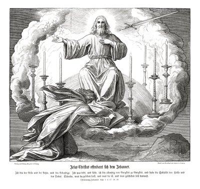 Jesus Kristus åpenbarer seg for Johannes, Åpenbaringen av Julius Schnorr von Carolsfeld