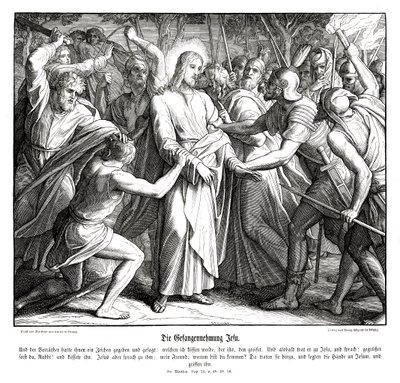 Jesu svik, Matteusevangeliet av Julius Schnorr von Carolsfeld