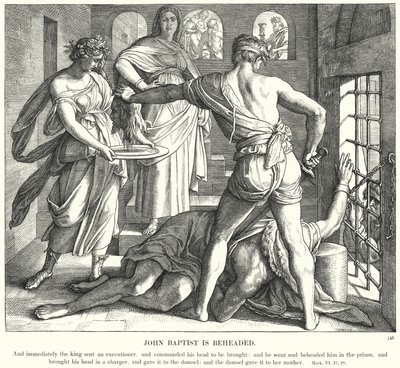 Johannes Baptist blir halshugget av Julius Schnorr von Carolsfeld
