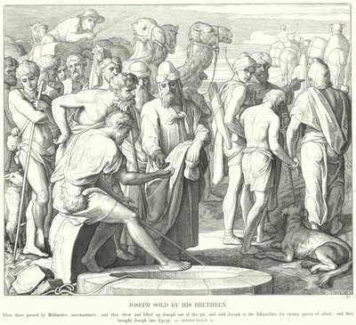 Joseph solgt av brødrene hans av Julius Schnorr von Carolsfeld