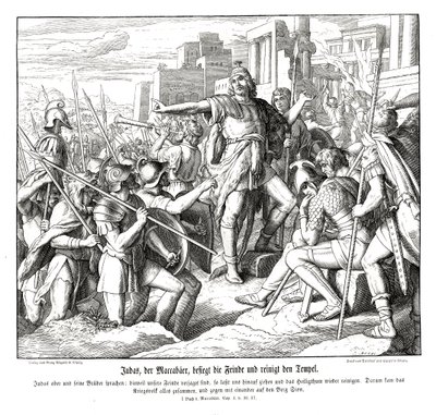 Makkabeeren Judas beseirer fiendene sine av Julius Schnorr von Carolsfeld