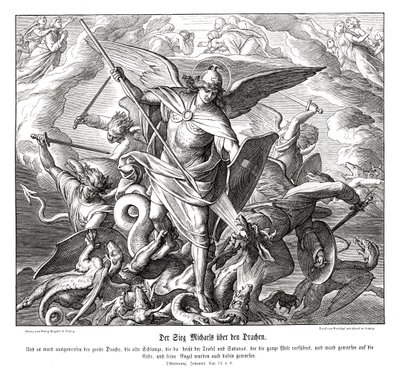 Michaels seier over dragen, Åpenbaring av Julius Schnorr von Carolsfeld