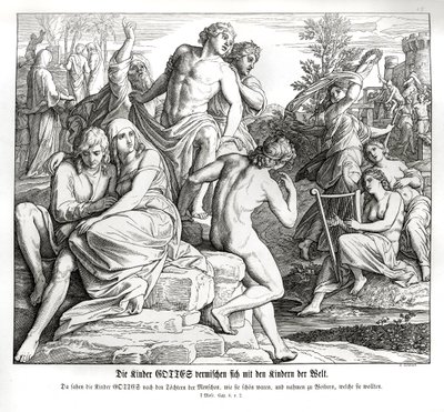 Multiplikasjon av mennesket, 1. Mosebok av Julius Schnorr von Carolsfeld
