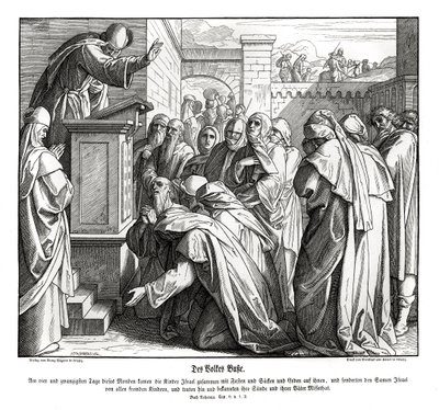 Folkets omvendelse, Nehemja av Julius Schnorr von Carolsfeld