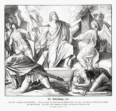 Jesu oppstandelse, Matteus-evangeliet av Julius Schnorr von Carolsfeld