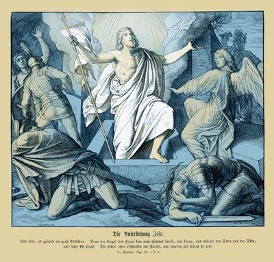 Jesu oppstandelse, Matteus-evangeliet av Julius Schnorr von Carolsfeld