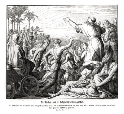 Return from Babylon, Ezra av Julius Schnorr von Carolsfeld