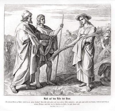 Ruth in the fields of Boaz, Ruth av Julius Schnorr von Carolsfeld