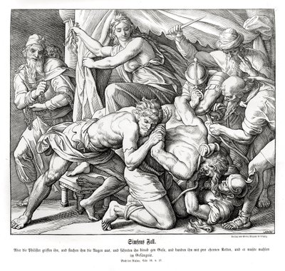 Samsons fall, dommere av Julius Schnorr von Carolsfeld