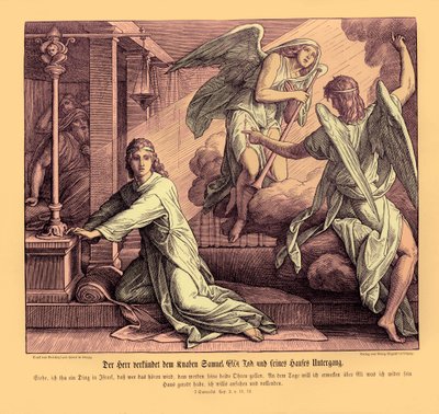 Samuel mottar profetien om Elis død av Julius Schnorr von Carolsfeld