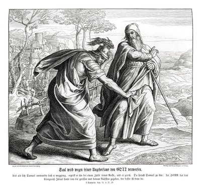Saul loses the kingdom of Israel av Julius Schnorr von Carolsfeld