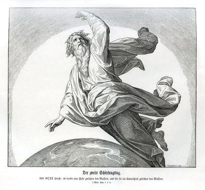 Den andre skapelsens dag, 1. Mosebok av Julius Schnorr von Carolsfeld