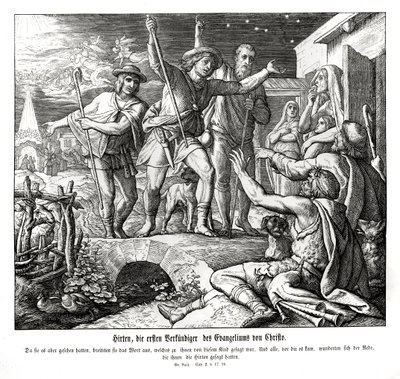 Hyrder sprer evangeliet, Lukasevangeliet av Julius Schnorr von Carolsfeld