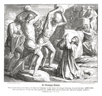 Steining av Stefanus, Apostlenes gjerninger av Julius Schnorr von Carolsfeld