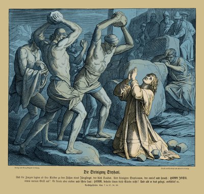 Steining av Stefanus, Apostlenes gjerninger av Julius Schnorr von Carolsfeld