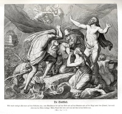 The Flood, Genesis av Julius Schnorr von Carolsfeld