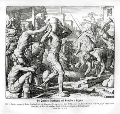 Israelittene er slaver i Egypt, Exodus av Julius Schnorr von Carolsfeld