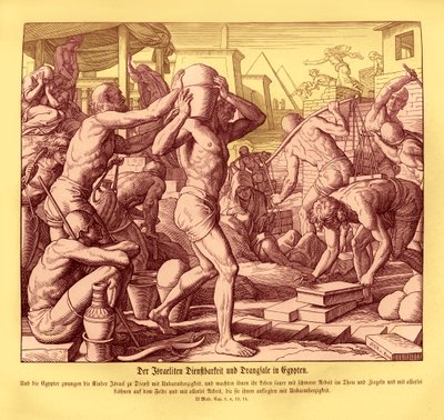 The Israelites are enslaved in Egypt, Exodus av Julius Schnorr von Carolsfeld