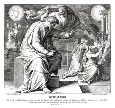 The Prophet Jeremiah av Julius Schnorr von Carolsfeld