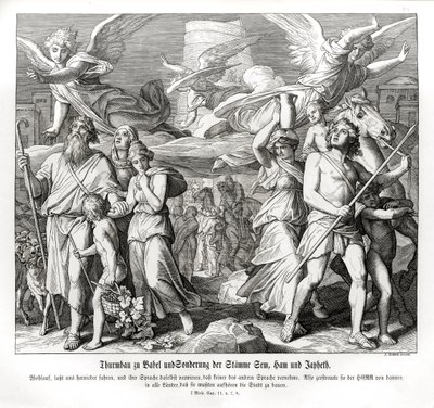 Babelstårnet, 1. Mosebok av Julius Schnorr von Carolsfeld