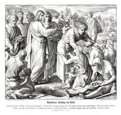 Matingen av de 5000, Johannesevangeliet av Julius Schnorr von Carolsfeld