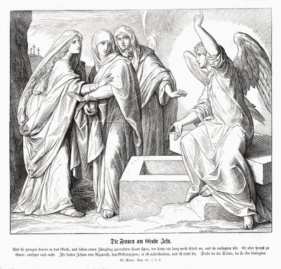 Kvinnene ved Jesu grav, Markusevangeliet av Julius Schnorr von Carolsfeld