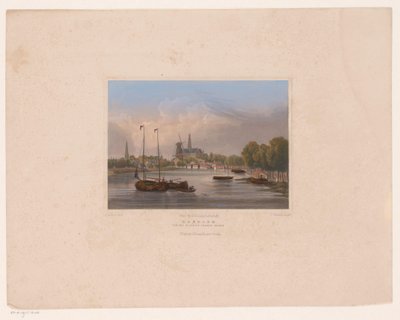 Utsikt over Haarlem Haarlem sett fra Noorder-Sparen (tittel på objekt) av Julius Umbach