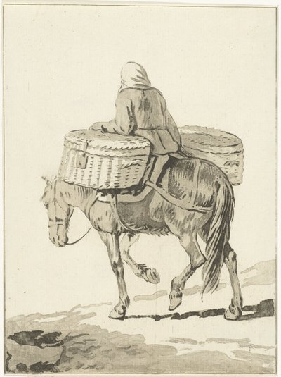 Kvinne på hest av Jurriaan Cootwijck (attributed to)