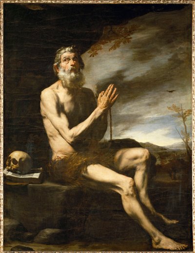 Heiliger Paulus Eremit von Jusepe de (1591-1652) Ribera