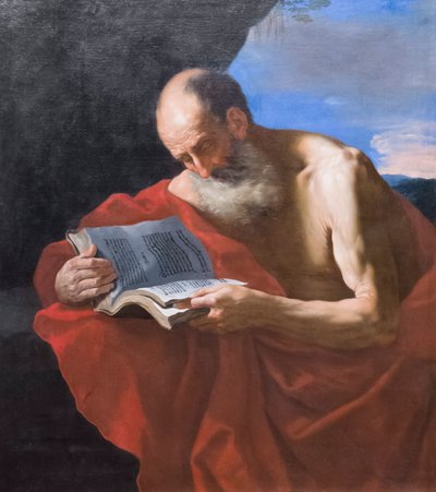Den hellige Jerome av Jusepe de (follower of) Ribera