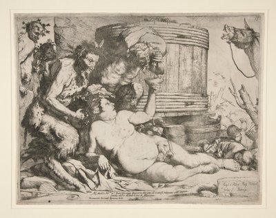 Bacchanal (Drunken Silenus) av Jusepe de Ribera