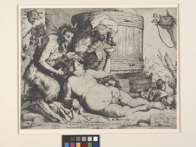 Drunken Silenus (etsing) av Jusepe de Ribera