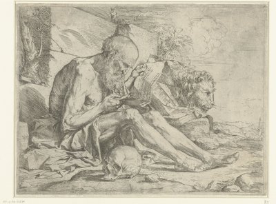 Saint Hieronymus leser av Jusepe de Ribera