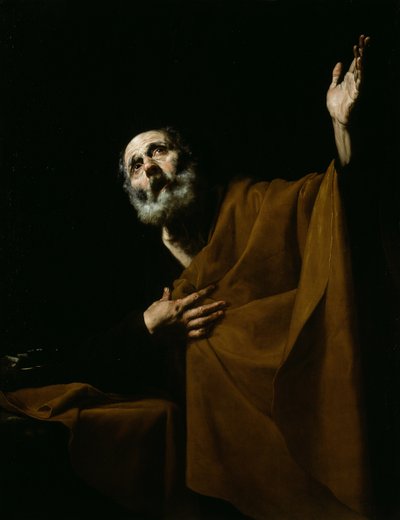 Anklagende Sankt Peter av Jusepe de Ribera