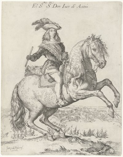 Ridesportrett av Don Juan av Østerrike El S.mo S. eller Don Juan de Austria (tittel på objekt) av Jusepe de Ribera