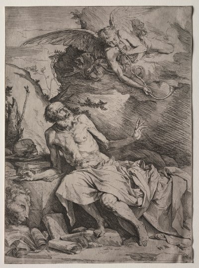 Den hellige Jerome. av Jusepe de Ribera