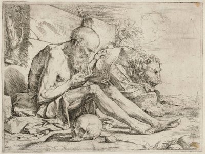 Den lesende Sankt Hieronymus av Jusepe de Ribera