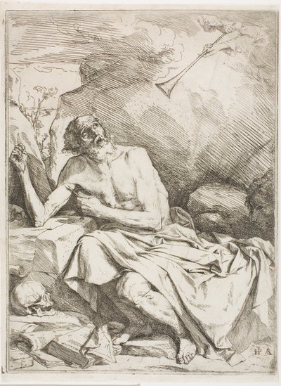 St. Jerome som hører den siste doms trompet av Jusepe de Ribera