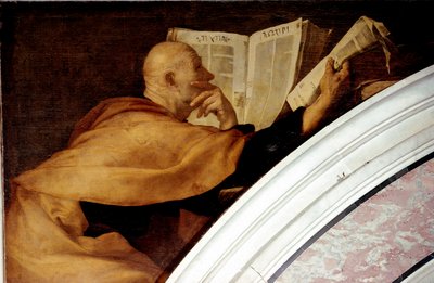Profeten Joel-maleriet av Jusepe de Ribera dit lo Spagnoletto (1591-1652) 1638-1643 Dim.265x235 cm Napoli, Certosa di San Martino av Jusepe de Ribera