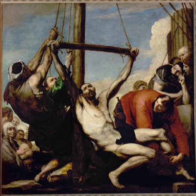 St. Filips martyrium (maleri på lerret) av Jusepe de Ribera