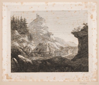 Fjellområde nær Seefeld Abbey av Just Mathias Thiele