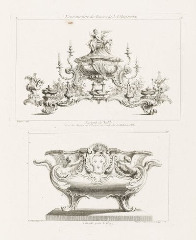 Niende verksserie av J.A. Meisonnier, Surtout de Table av Juste Aurèle Meissonnier