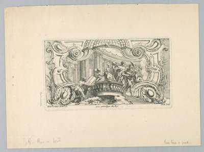 Ornament med figurer av Juste Aurèle Meissonnier