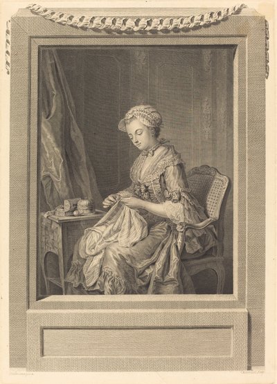 Det gode eksempelet av Juste Chevillet after Jean Gaspard Heilmann