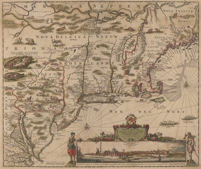 Nord Amerika av Justus Danckerts