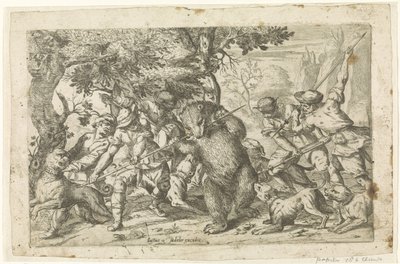 Bjørnejakt av Justus Sadeler (possibly)