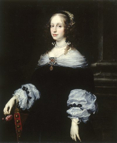 Portrett av grevinne Teresa Dudley di Carpegna, 1654 av Justus Sustermans