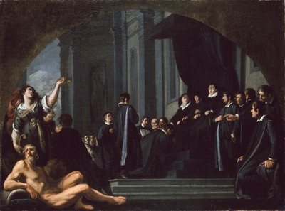 Senatorene i Firenze sverger troskap til Ferdinando II de